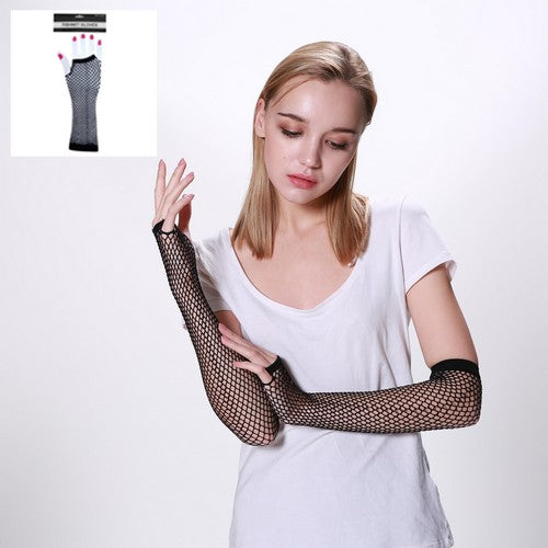 Fishnet Gloves Black - 1 Piece - Dollars and Sense