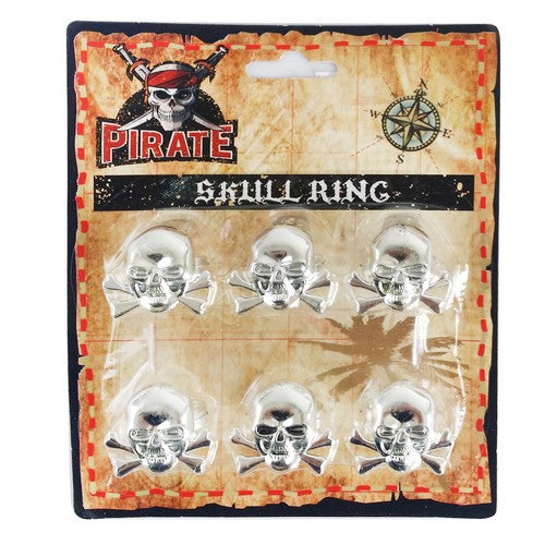 Skull Ring - 6 Pack 1 Piece - Dollars and Sense