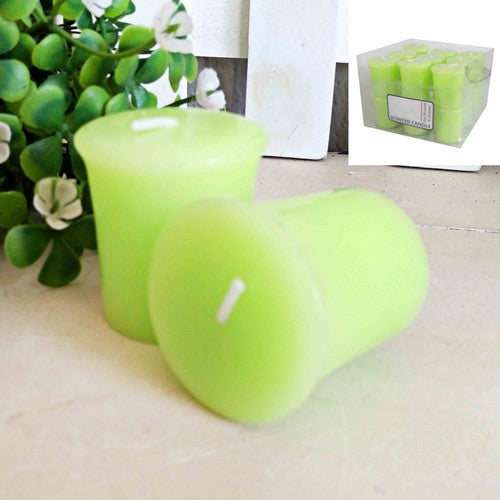 Light Green Votive Scented Candle - Pear Blossom and Jasmine Default Title