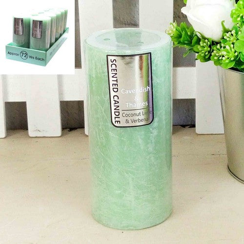 Aqua Rustic Scented Candle - Coconut Lime and Verbena 7x15cm Default Title