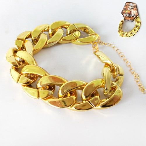 Big Link Bracelet Chain Gold - 1 Piece - Dollars and Sense