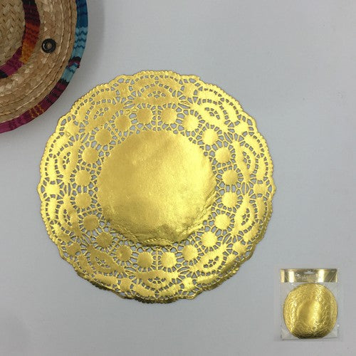 Gold Paper Doilies - 16.5cm 20 Pack 1 Piece - Dollars and Sense