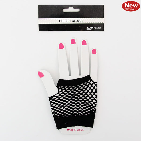Fishnet Gloves Black - 1 Pair - Dollars and Sense