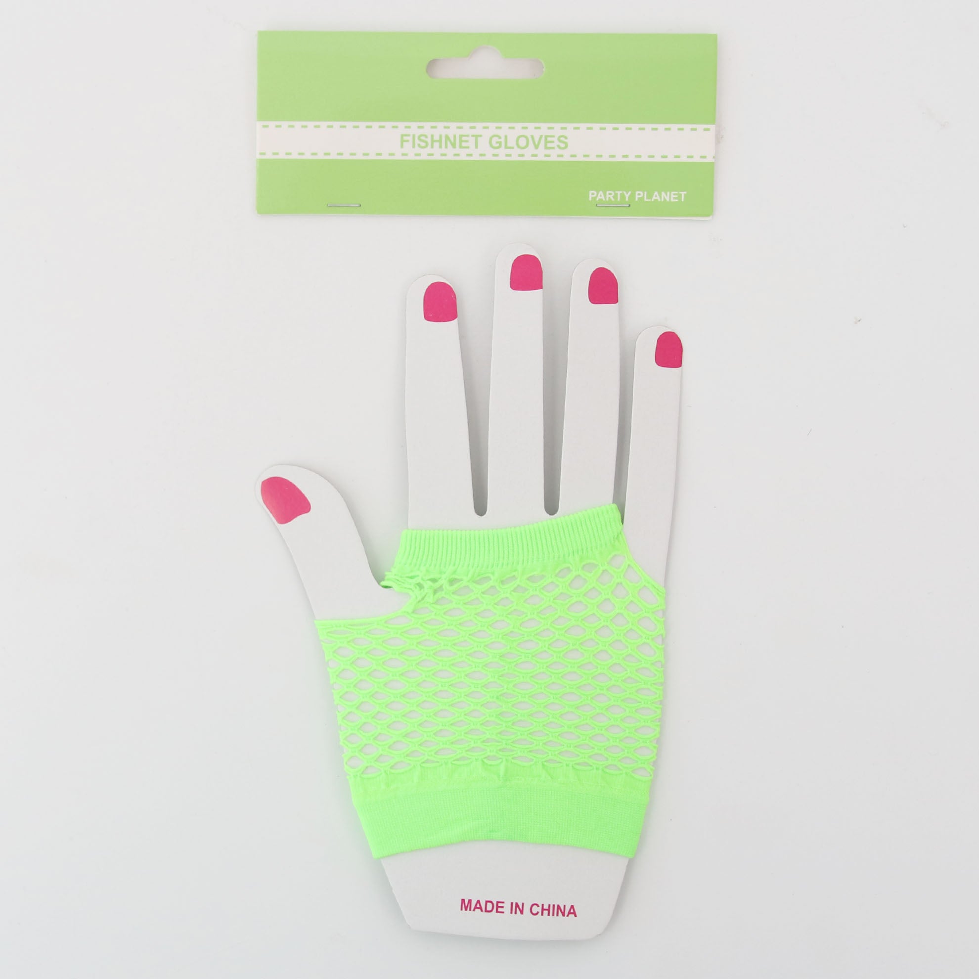 Fishnet Gloves Green - 1 Pair - Dollars and Sense