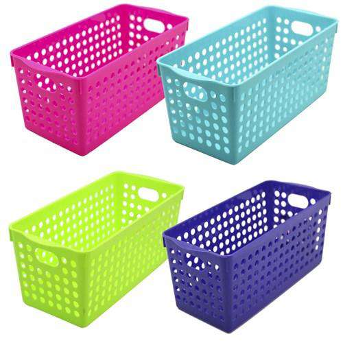 Mode Neon Basket 29X13X12cm Assorted Colours - Dollars and Sense