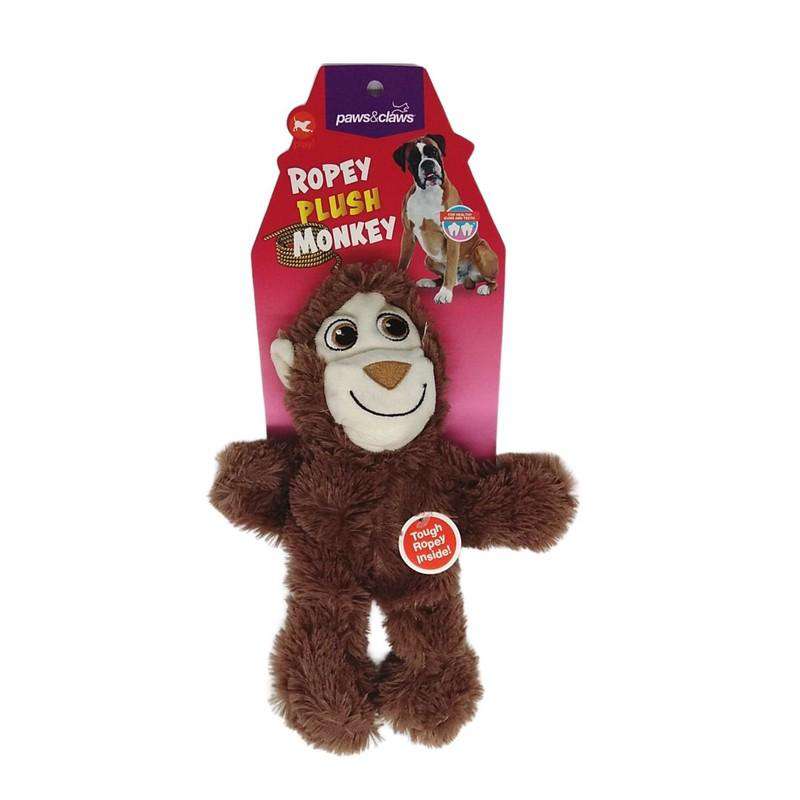 Pet Toy Ropey Plush Monkey 29cm - Dollars and Sense