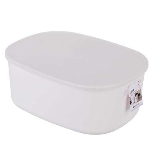 Levi Plastic Storage Container with Lid 38.5x28.5x15cm - Dollars and Sense