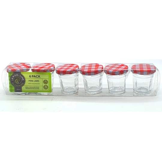 Toscana Glass Conserve Jars 30ml 6Pk UNITED GLASS JAR