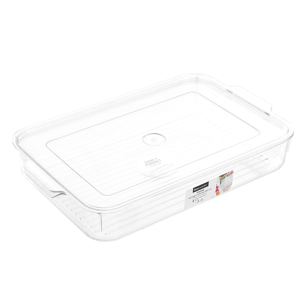 Crystal Storage Container with Lid - Dollars and Sense