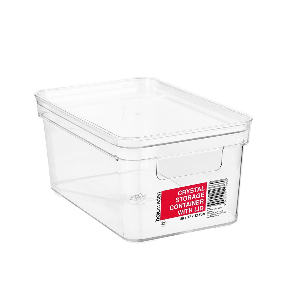 Crystal Storage Container Small with Lid - Dollars and Sense