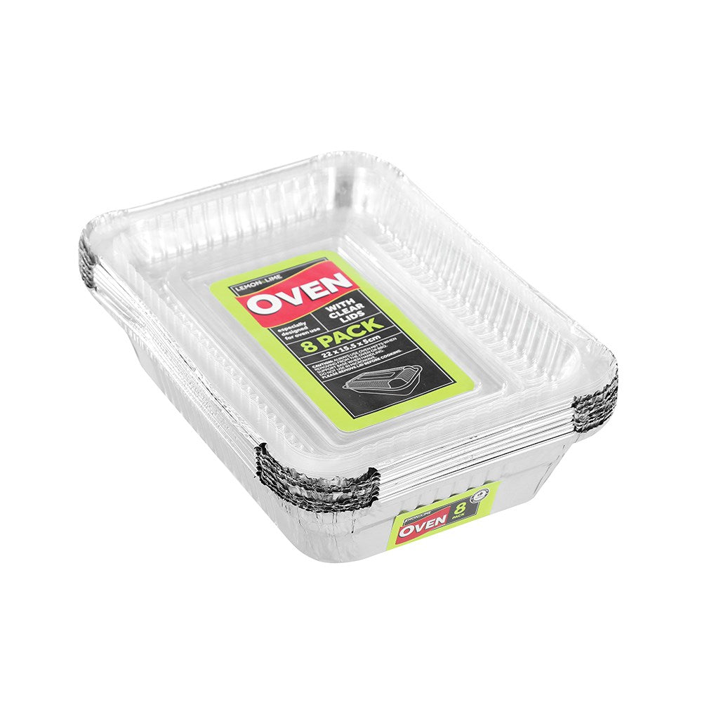 Foil Tray with Plastic Lid - Dollars and Sense