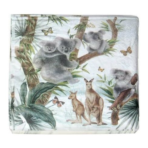 Australian Wildlife Koala Napkins - 33x33cm 20 Pack - Dollars and Sense