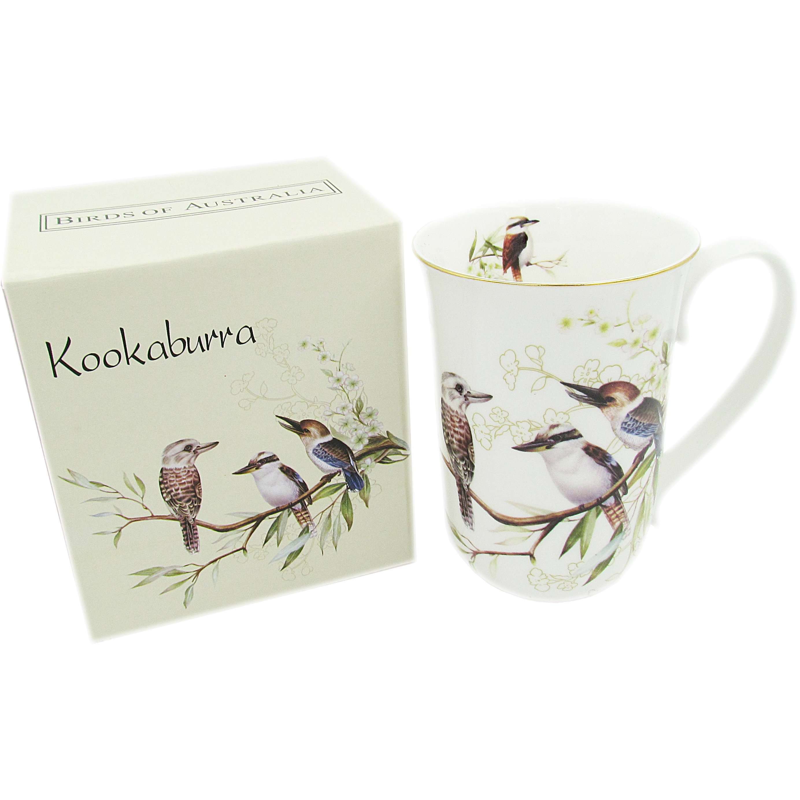 Australian Wildlife Kookaburra - Fine Bone China Mug 405ml Giftbox - Dollars and Sense