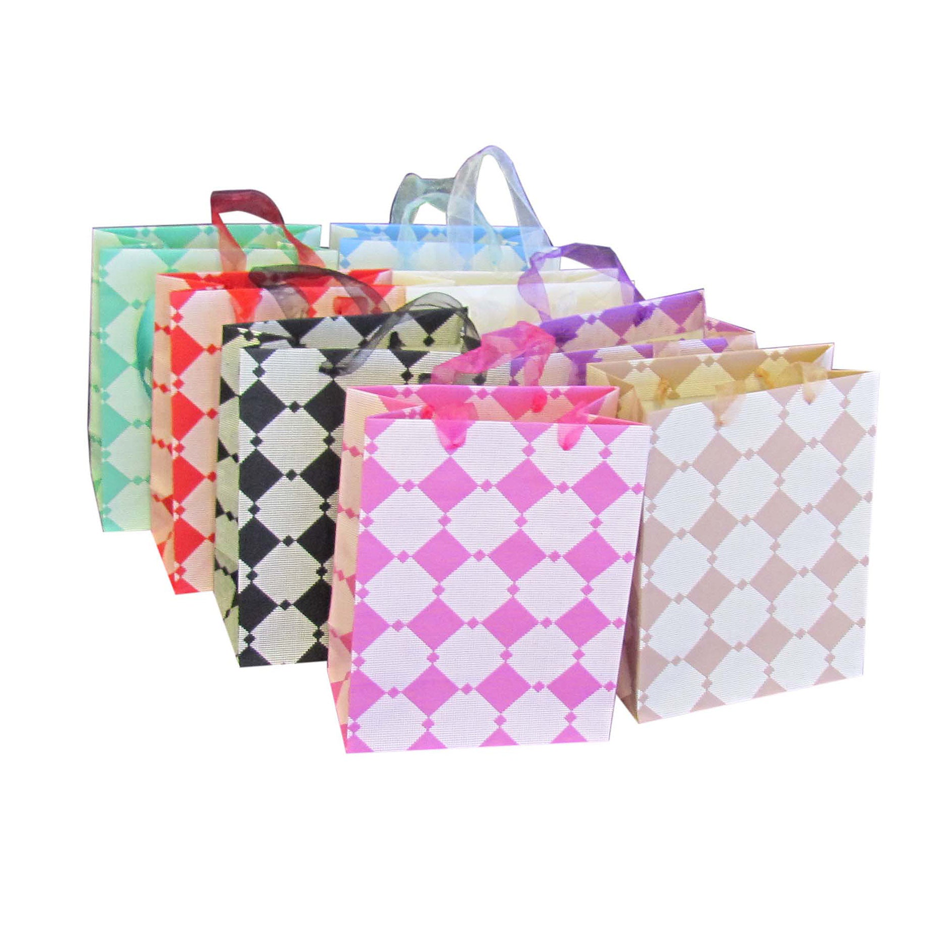 Embossed Gift Bags - 31x42x12cm Assorted 1 Piece - Dollars and Sense