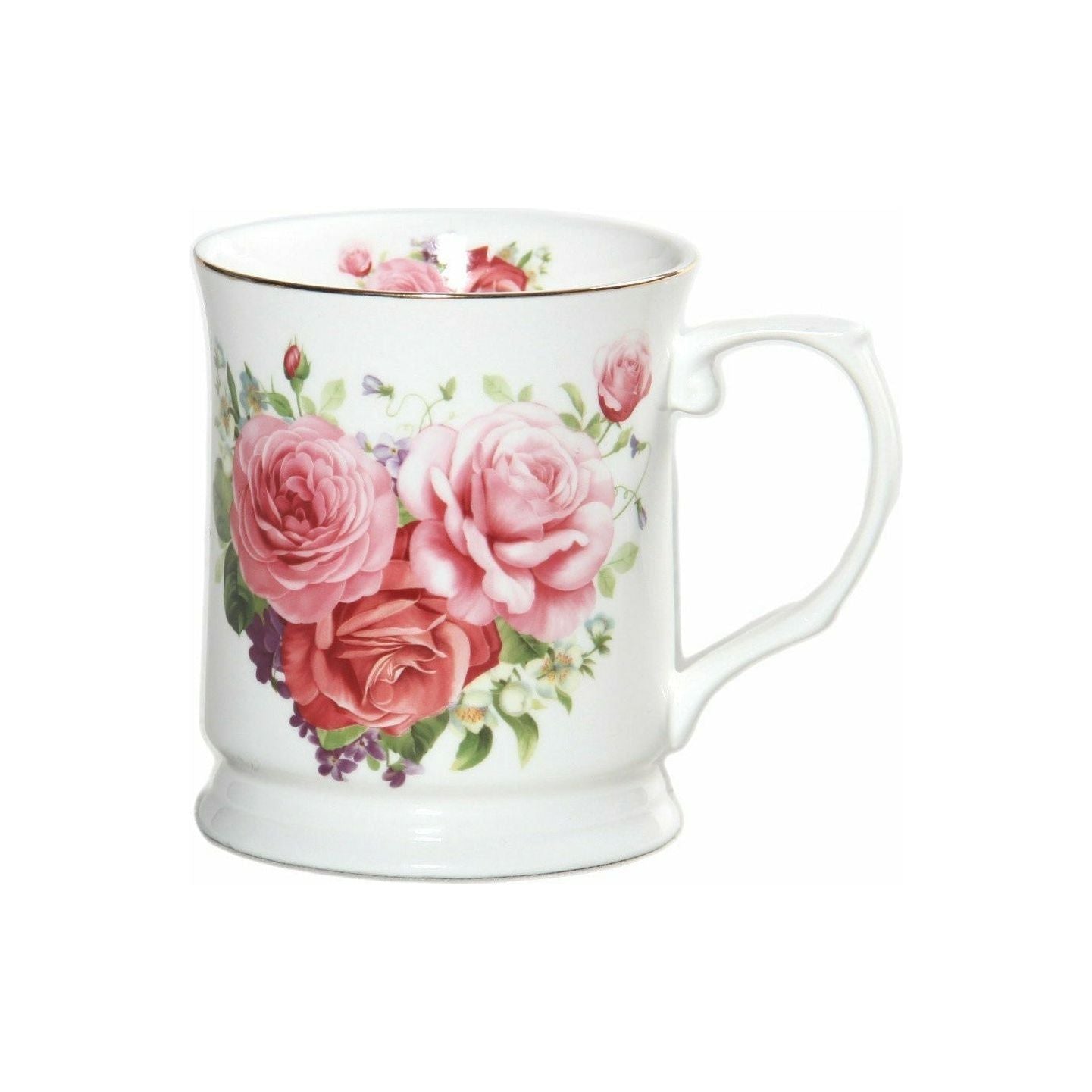 Pink Rose Fine Bone China Mug - 415ml Gift Box - Dollars and Sense