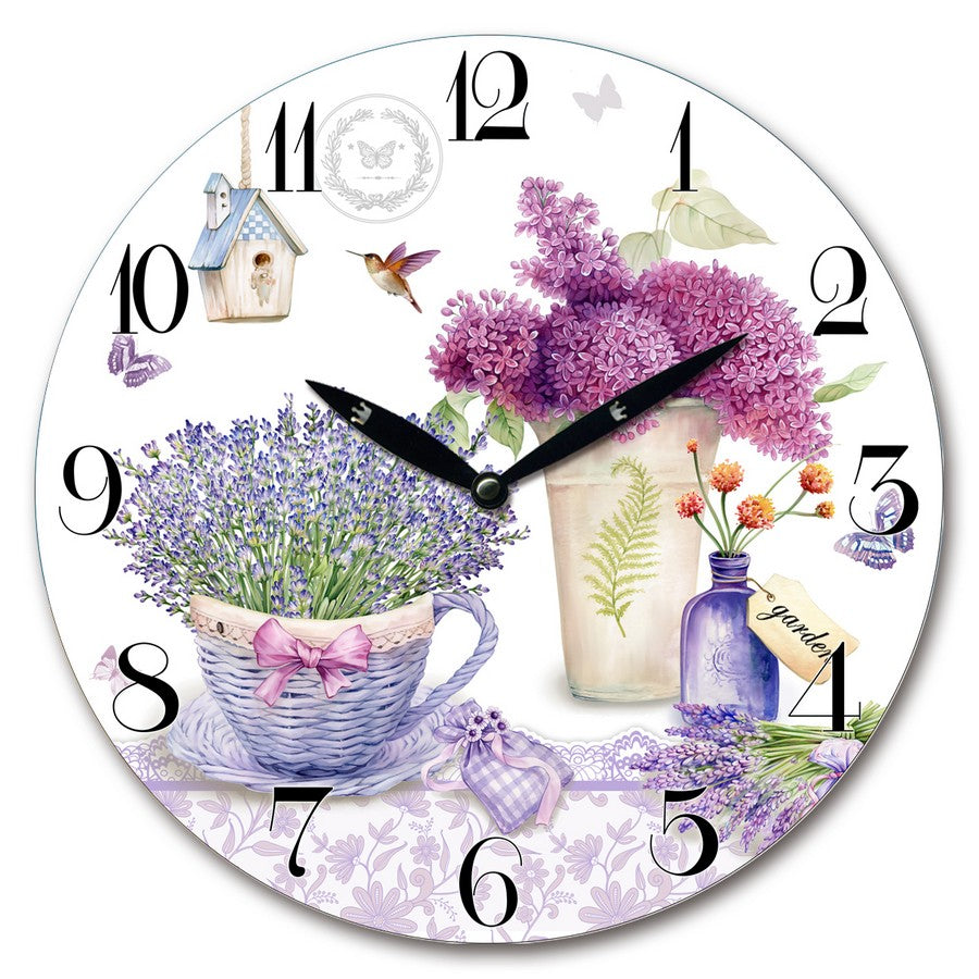 MDF Lavender Wall Clock Gift Box - Dollars and Sense