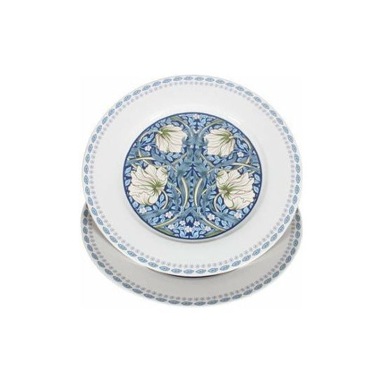 William Morris on Blue Fine Bone China two Desert Plates - 19cm Gift Box - Dollars and Sense