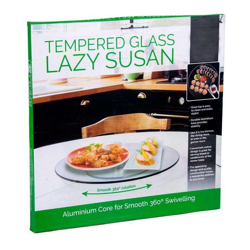Tempered Glass Lazy Susan 35cm - Dollars and Sense