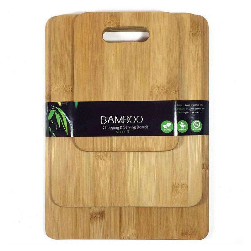 Bamboo Chopping and Serving Boards 3pcs - Dollars and Sense
