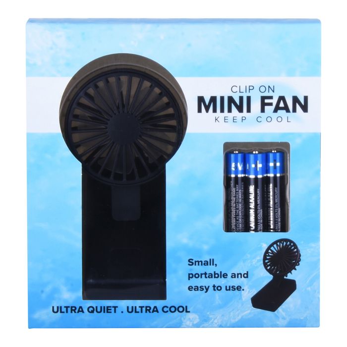 Portable Clip On Mini Fan - 100x80x60mm 1 Piece - Dollars and Sense