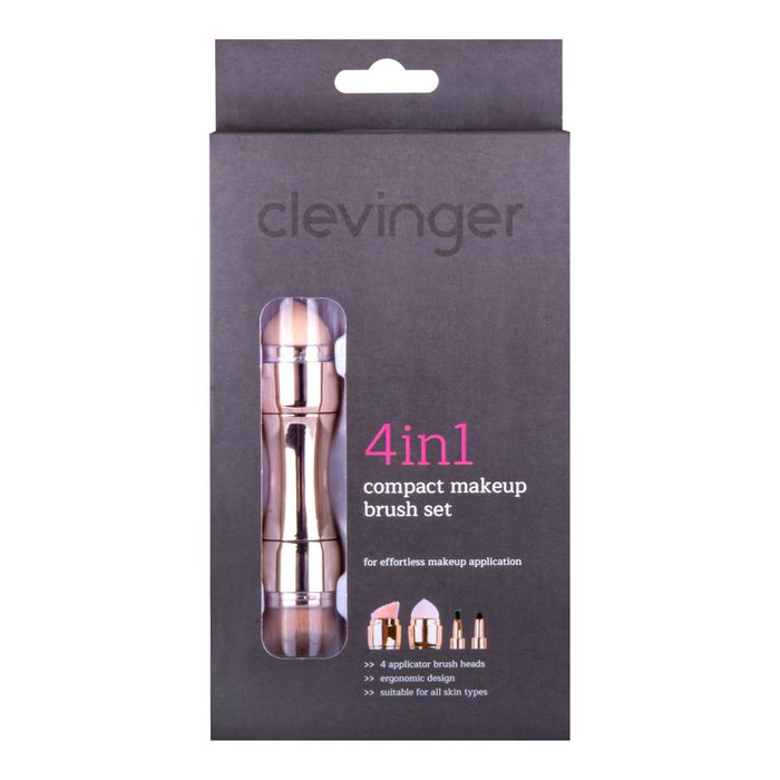 Clevinger 4 in 1 Compact Makeup Brush Set - 1 Piece - Dollars and Sense