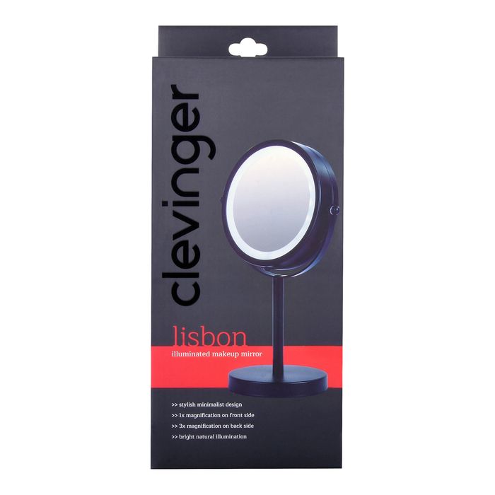 Clevinger Lisbon Illuminated Makeup Mirror - 18x12x30cm 1 Piece - Dollars and Sense