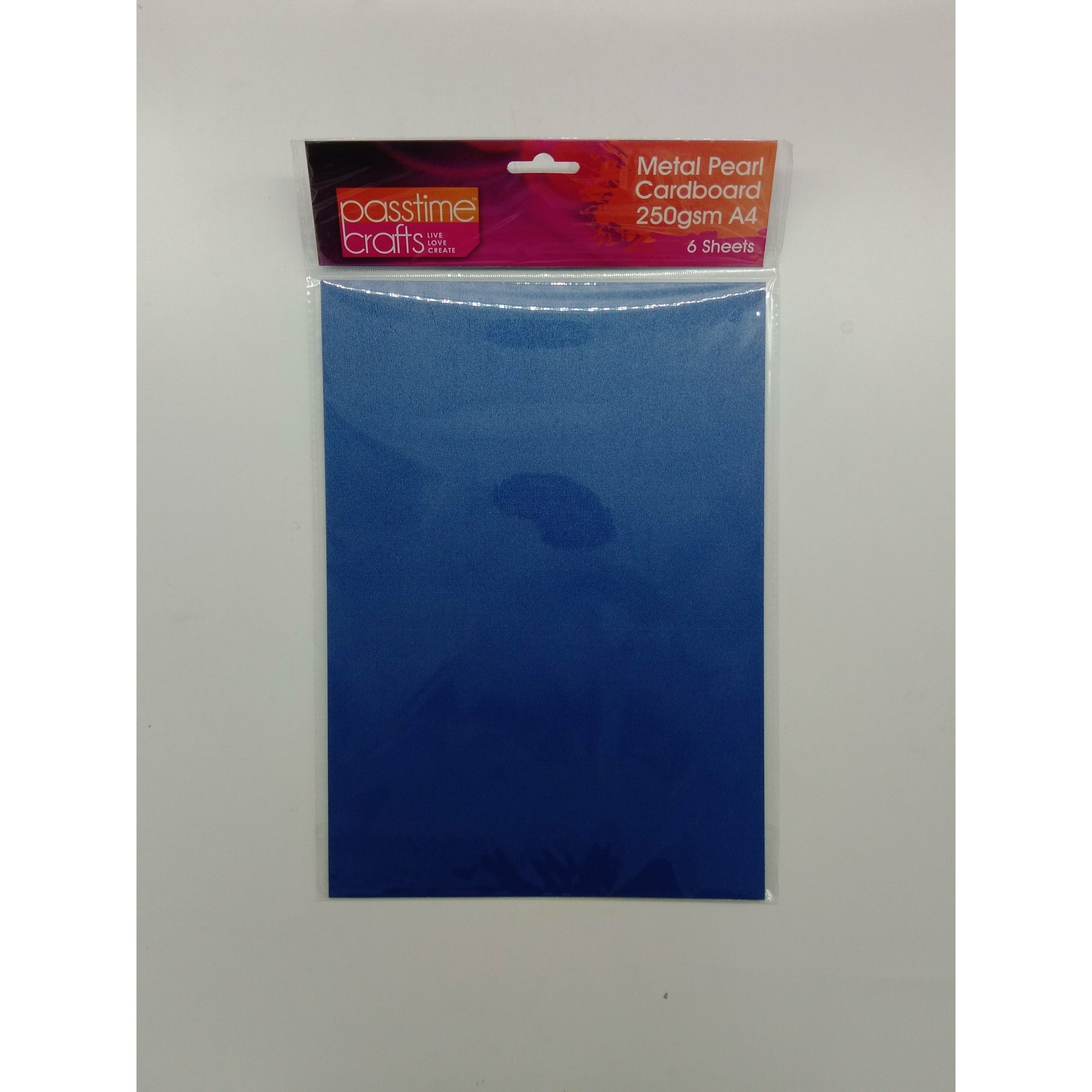 Metal Pearl Cardboard 250gsm A4 6 Sheets Assorted - See Colours Below - Dollars and Sense