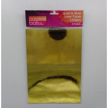 Gold and Silver A4 Laser Paper 230gm 8 Sheets - Dollars and Sense