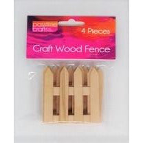 Passtime Craft Wood Fence 4 Pack Default Title