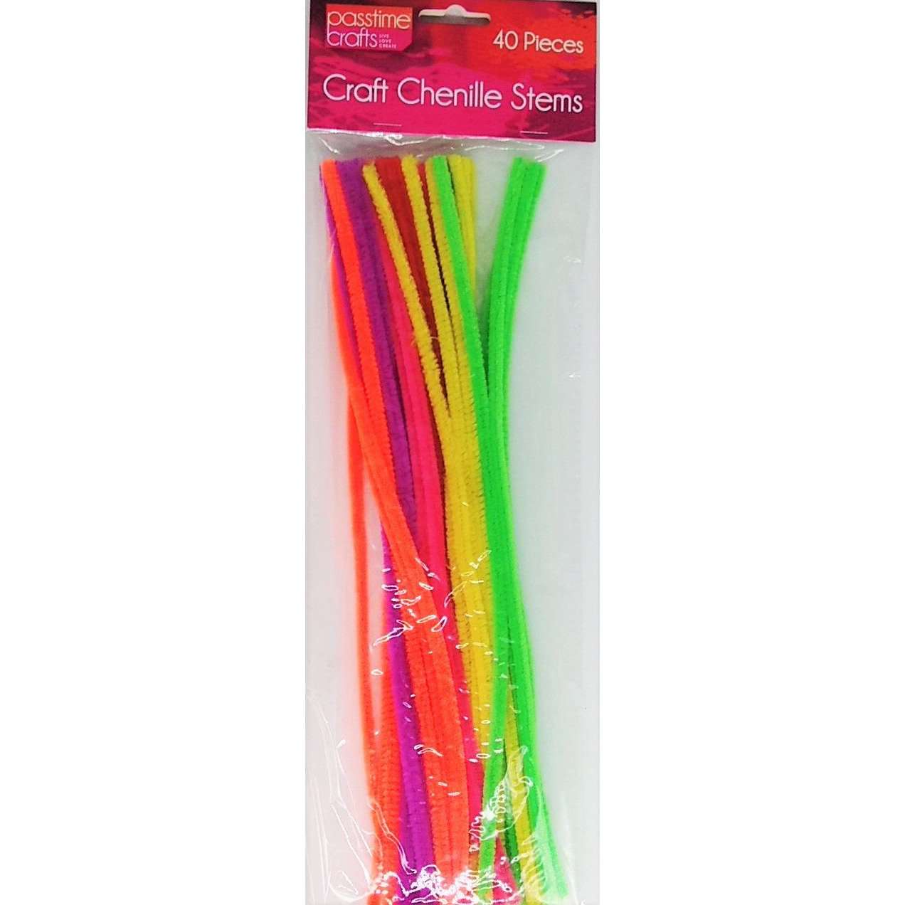 Buy onilne Mont Marte Craft Chenille Stems Pipe Cleaners Multi Colours 40 Pack | Dollars and Sense cheap and low prices in australia
