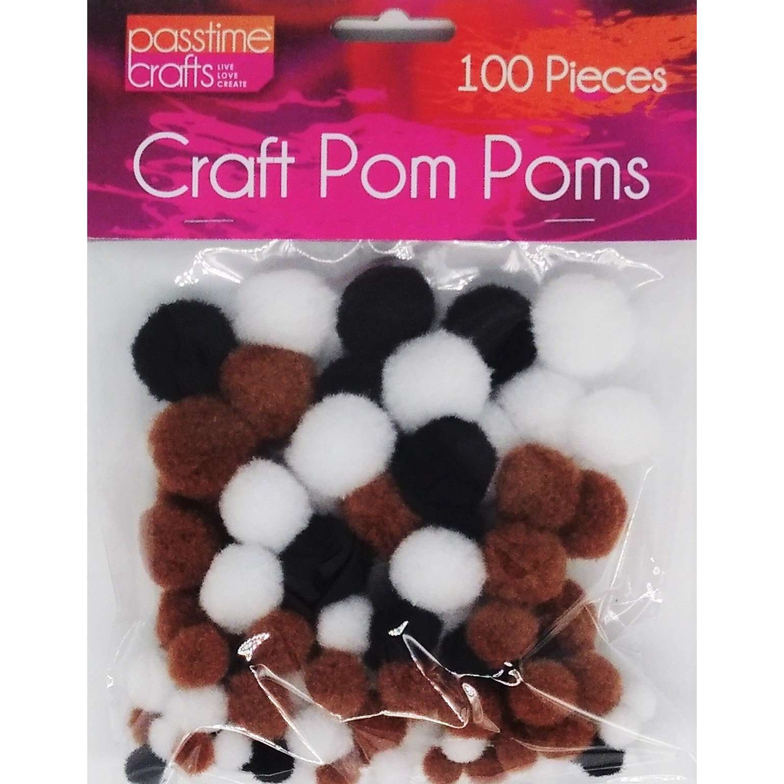 Buy Cheap art & craft online | Craft Pom Poms Assorted Sizes 100 Pack|  Dollars and Sense cheap and low prices in australia 