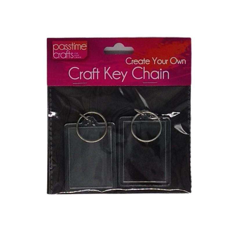 Craft Key Chain Heart or Rectangular Shape - Dollars and Sense