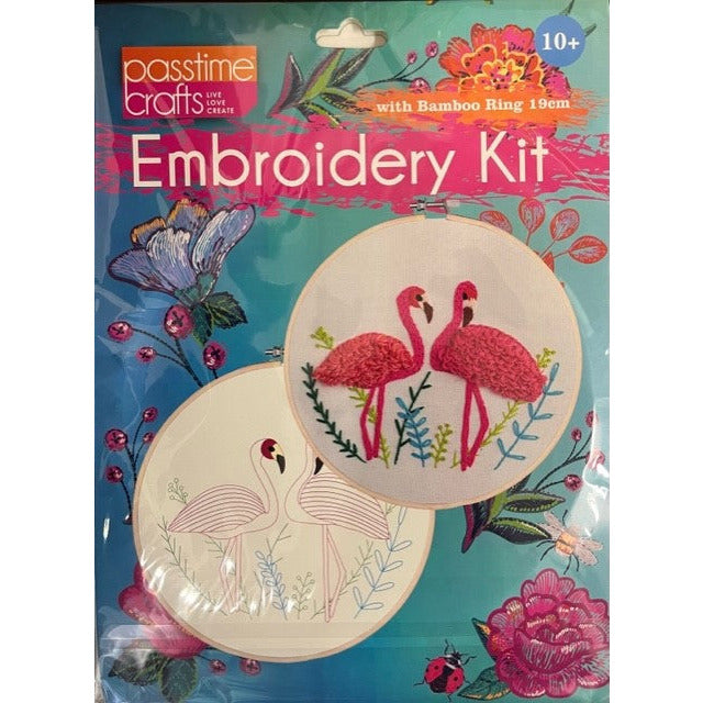 Embroidery Kit with Bamboo Ring - Dollars and Sense