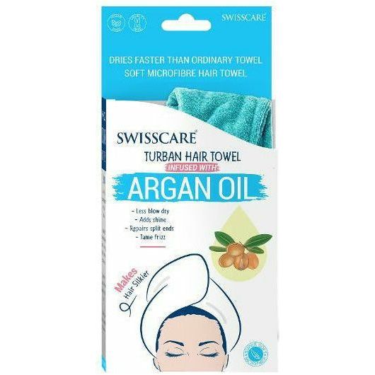 Swisscare Hair Wrap Towel Infused with Argan Oil - 1 Piece - Dollars and Sense