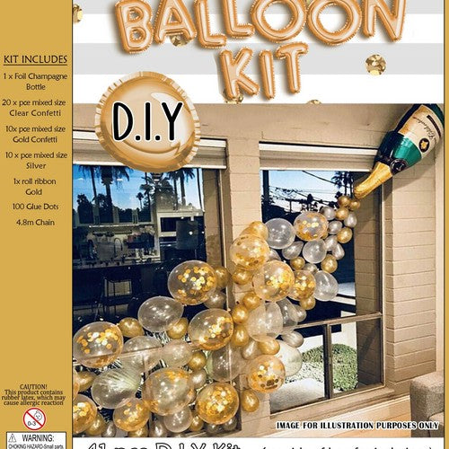 Champagne Balloon Arch Set - 41 Piece DIY Set 1 Piece - Dollars and Sense