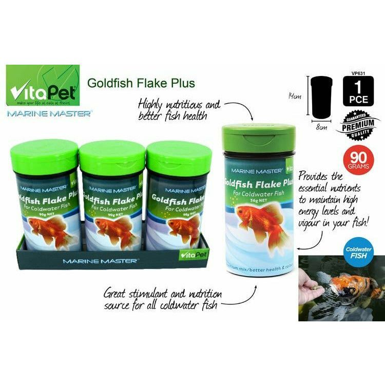 Goldfish Flake Plus - 14x8cm 90g 1 Piece - Dollars and Sense