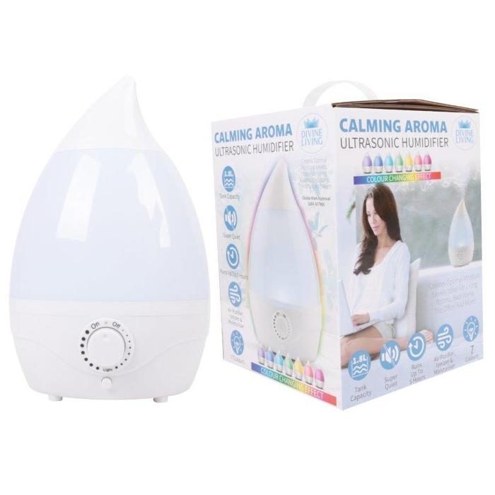 Ultrasonic Humidifier Colour Changing Capacity 1.8L - Dollars and Sense