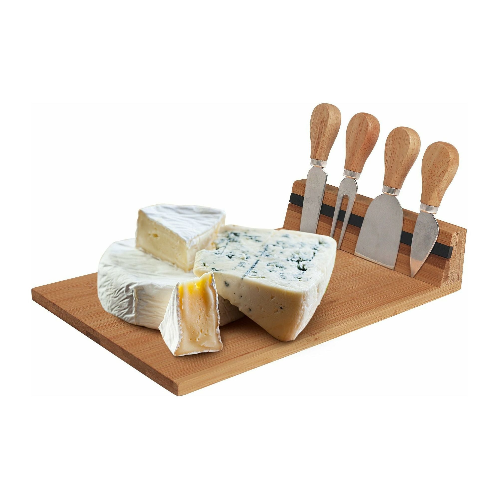 Bamboo Cheese Board and Knife Set - Dollars and Sense